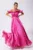 Rochie de ocazie premium cu volanase in partea superioara Phoenix Fucsia
