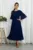 Rochie eleganta din voal plisat Valentina Bleumarin